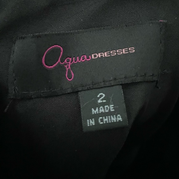 Aqua Black Floral Lace Skater Dress - Picture 4 of 4